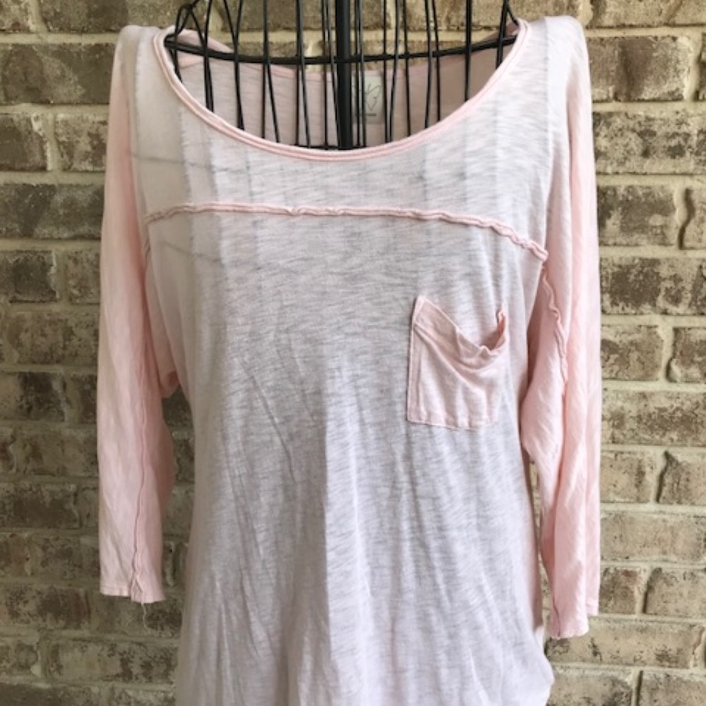Ella Moss Tunic Top Pink  Cotton Modal Size Small